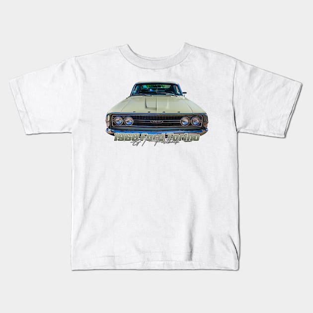 1968 Ford Torino GT Fastback Kids T-Shirt by Gestalt Imagery